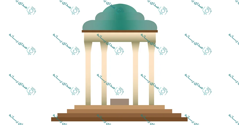 وکتور لایه باز آرامگاه خیام نیشابوری